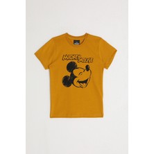 Mıckey Mouse Erkek Çocuk T-Shırt Gold