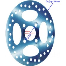 Atv Vip Track Arka Fren Diski 45-200-4