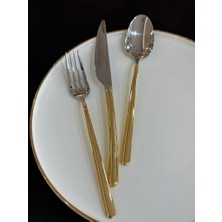 Hisar Bahama Gold 84 Parça Çatal Kaşık Bıçak Takımı