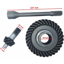 Atv Grızzly 350 Arka Difransiyel Ayna Mağruti Seti 37-9t ve Şaft Mili Öm