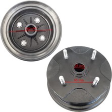 Mondial Atv MD250 Arka Porya Göbek Kampanalı Tip 160 mm 27 Freze 4 Civata Öm