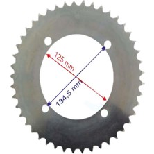 Bisan Roadstar 250 Arka Dişli 530-45T Iç 125 mm Öm