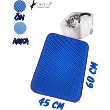 Cateva Kedi Kumu Paspası 60X45 cm Parfümlü Çift Taraflı Su Geçirmez Malzeme