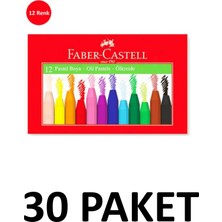Faber-Castell 30 Paket  Karton Kutu 12 Renk Pastel Boya