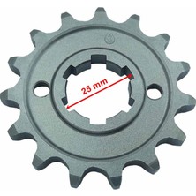 Atv Ön Dişli 428-15T Iç 25 mm 2 Delikli Öm