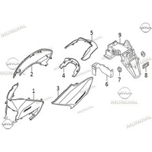 Mondial Speedy 110 Sele Altı Sol Beyaz Orj
