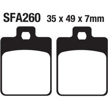 SEVEN KARDEŞLER Ön Fren Disk Balatası SFA260 Vespa Et4 - Lx 125-150 - Piaggio Liberty Takım