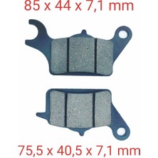 Honda Suzuki Ön Fren Disk Balatası SFA652 (Tvr) Dio 110 Uyumlu  Uk 110 Address (17-..) Yamaha Tricity 125