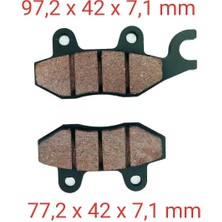 SEVEN KARDEŞLER Cub Ön Fren Disk Balatası Çengelli 7 mm