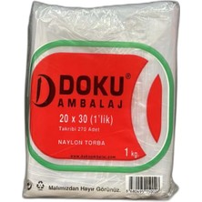 Doku 20 x 30 cm Naylon Torba 1kg