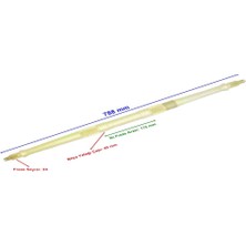 Atv Kymco 250 Aks 788 mm Tek Yivli Bilya Yatağı 40 mm Sol Yiv Em 24 Freze Öm