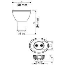 Philips Corepro 4W=50W  345 Lümen Dim LED Ampul Sarı 2700K GU10 Duy 15.000 Saat