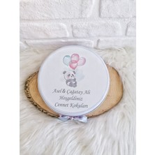 Bunnyball Chocolate 200 Adet Panda Temalı Isme Özel Kiz-Erkek Bebek Hediyelik Çikolata