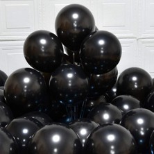 Kidspartim Metalik Siyah Balon 12 Inc