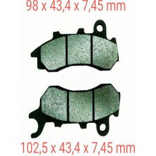 Honda Cb 125F Uyumlu Ön Fren Disk Balatası Gold