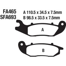 Honda Pcx Uyumlu 125 Ön Fren Disk Balatası Gold (2021-....) SFA693 FA465 Takım