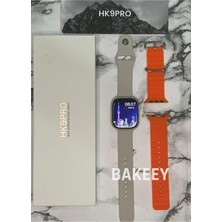 Bakeey Hk9 Pro Max 2.02 Uyumlu Amoled Ekran Akıllı Saat 3 Kordon Kiliteme 2023 Serisi Gps Siri hk9 watch 8