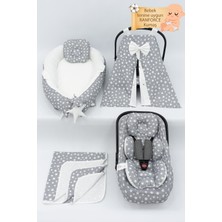 mordesign  Stars 6 Parça Babynest Set Gri