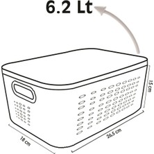 Lova Mutfak Çok Amaçlı Saklama Kutusu, 6,2 Litre Bubble Saklama Kutusu