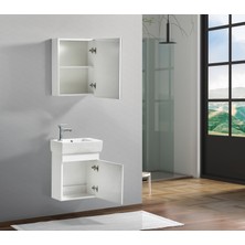 Saydam Banyo Yeni Slim 50 cm Banyo Dolabı Takımı Alt Üst