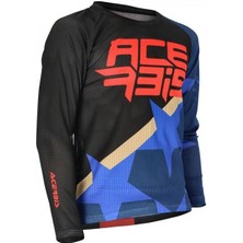 Acerbis Mx J-Wındy One Çocuk Jersey Mavi Siyah