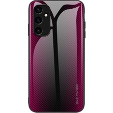 Cool-M Samsung Galaxy A24 Için 4g Temperli Cam + Tpu Koruyucu Kılıf Karbon Fiber Doku Çizgiye Dönüş Anti Telefon Kapağı (Yurt Dışından)