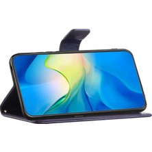 Cool-M Samsung Galaxy A24 Için 4g Baskılı Kelebek Çiçek Telefon Kılıfı Pu Deri Cüzdan Stand Telefon Kapağı Kayış (Yurt Dışından)