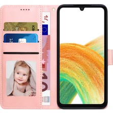 Cool-M Samsung Galaxy A24 4g Damla Geçirmez Deri Telefon Kasası Stand Cüzdan Kapağı Kayışlı (Yurt Dışından)