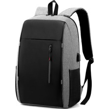 Bhdsk Laptop Çantası Çok Fonksiyonlu USB Büyük Kapasiteli Sırt Çantası (Yurt Dışından)