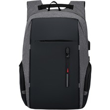 Bhdsk Laptop Çantası Çok Fonksiyonlu USB Büyük Kapasiteli Sırt Çantası (Yurt Dışından)