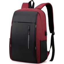 Bhdsk Laptop Çantası Çok Fonksiyonlu USB Büyük Kapasiteli Sırt Çantası (Yurt Dışından)