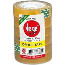 Ve-Ge Vege Ofis Bant 12MM x 33 M 12 Adet