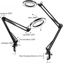 Wlue Metal Akrobat 72 LED Masa Lambası Şiddeti Ayarlanabilir 3 Farklı Işık Rengi USB Girişli