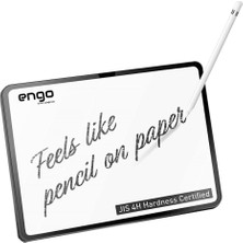 Engo Apple iPad Pro 12.9 6.nesil Paperlike Kağıt Hissi Şeffaf Ekran Koruyucu Şeffaf Mat Apple Pencil ile Uyumlu