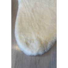 Extra Carpet Tavşan Tüyü Post Kesim Premium Kalite Tüy Dökmez Halı Krem