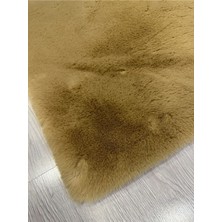 Extra Carpet Modern Tavşan Tüyü Yumuşacık Tüy Dökmez Peluş Halı Camel