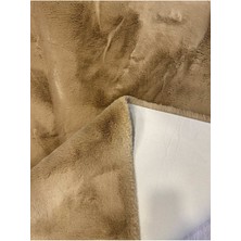 Extra Carpet Modern Tavşan Tüyü Yumuşacık Tüy Dökmez Peluş Halı Camel