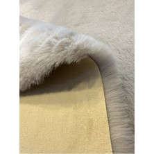 Extra Carpet Modern Tavşan Tüyü Yumuşacık Tüy Dökmez Peluş Halı Gri