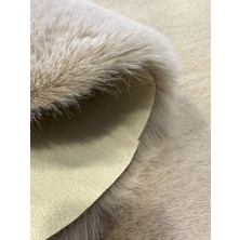 Extra Carpet Modern Tavşan Tüyü Yumuşacık Tüy Dökmez Peluş Halı Vizon