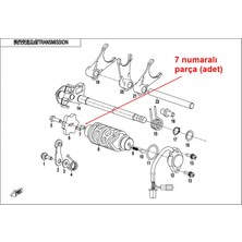 Cf Moto Cf Nk 250 Iğneli Rulman (Sekromeç Çivisi) 3-9,70 mm Orj