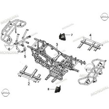 Mondial Atv AU200 Şasi Turuncu Orj