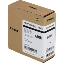 Canon Feyza Bilişim® Canon PFI-1300 Mbk (Matt Black) Mat Siyah Plotter Orijinal Mürekkep Kartuş 330 Ml. (0810C001)