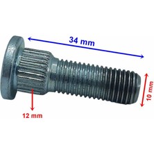 Atv Bijon M10-1,25-12,5-34 mm Öm