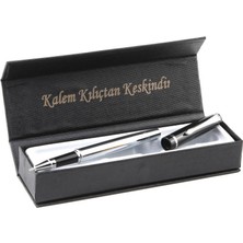 Kalemhane Özel Kutulu Roller Kalem Titanyum Renk