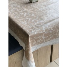 Dekorya Pvc Dantelli | Renkli Desenli Lüx Masa Örtüsü | Muşamba Elyaf Tabanlı Kaymaz Silinebilir Leke Tutmaz
