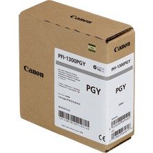 Canon PFI-1300 Pgy (Photo Gray) Fotoğraf Gri Plotter Orijinal Mürekkep Kartuş 330 Ml. (0818C001)