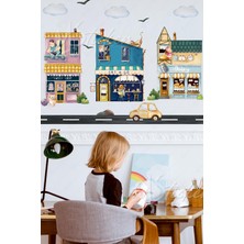 Msticker Vintage Mahalle Çocuk Bebek Odası Sticker Seti