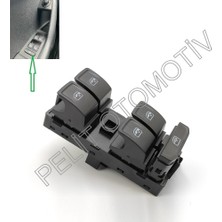 Pelit Otomotiv Fabia Sol Dörtlü Cam Açma Düğmesi 5E0959857A