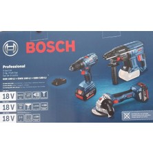 Bosch Gsr 180-Lİ + Gws 180-Lİ + Gbh 180-Lİ Profesyonel 3'lü Set