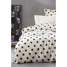Ecocotton Imre Çift Kişilik Nevresim Takımı %100 Organik Pamuk Müslin Siyah 200X220 cm